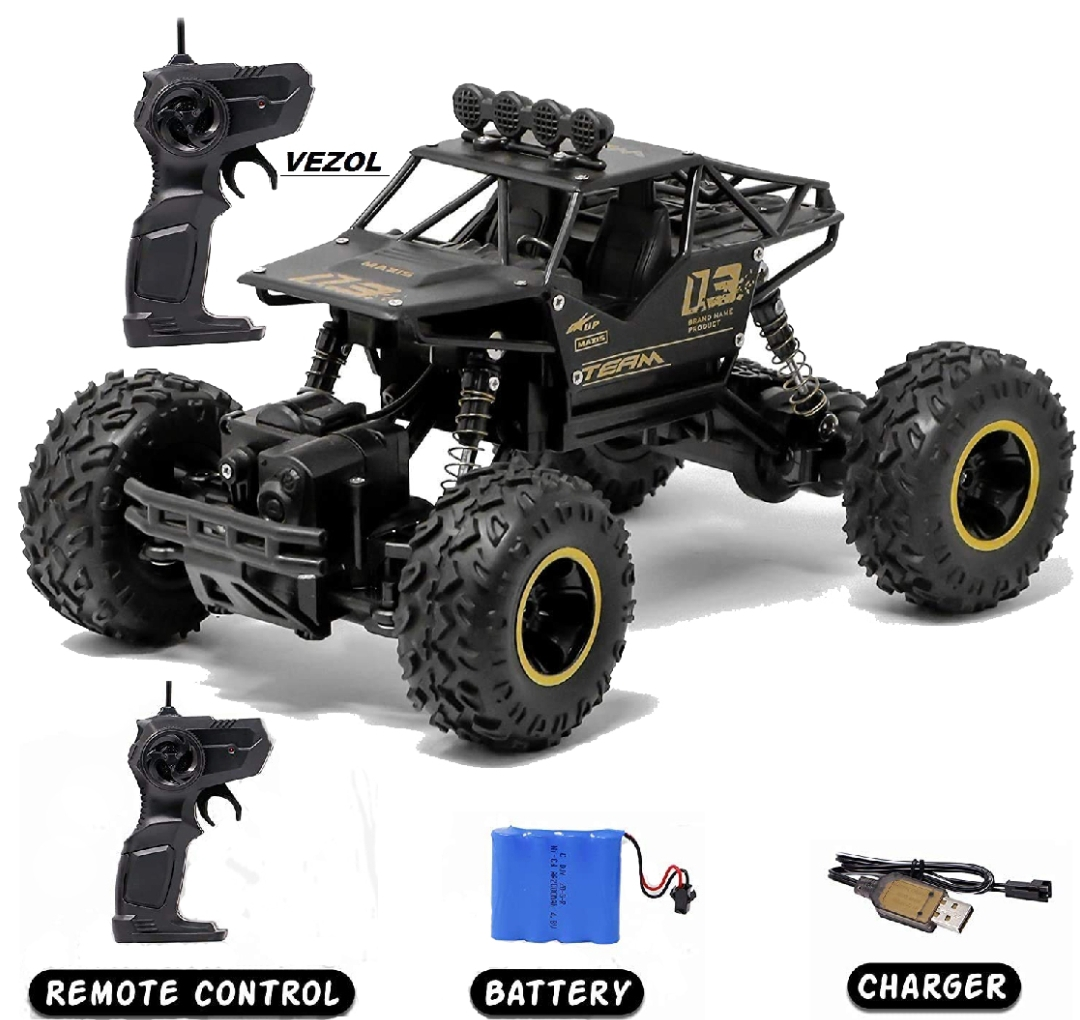 Remote control monster truck, High Speed Racing Car, 4x4 Off roading Metal Jeep, jeep car, recharge able car, RC Rock jeep,