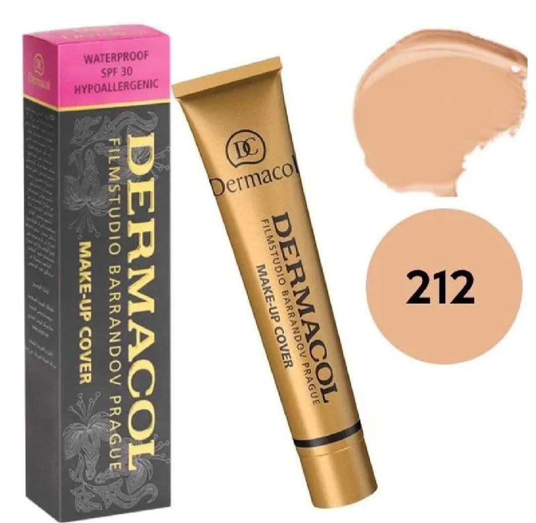 Dermacol Full Coverage Foundation – Matte Finish, All-Day Wear