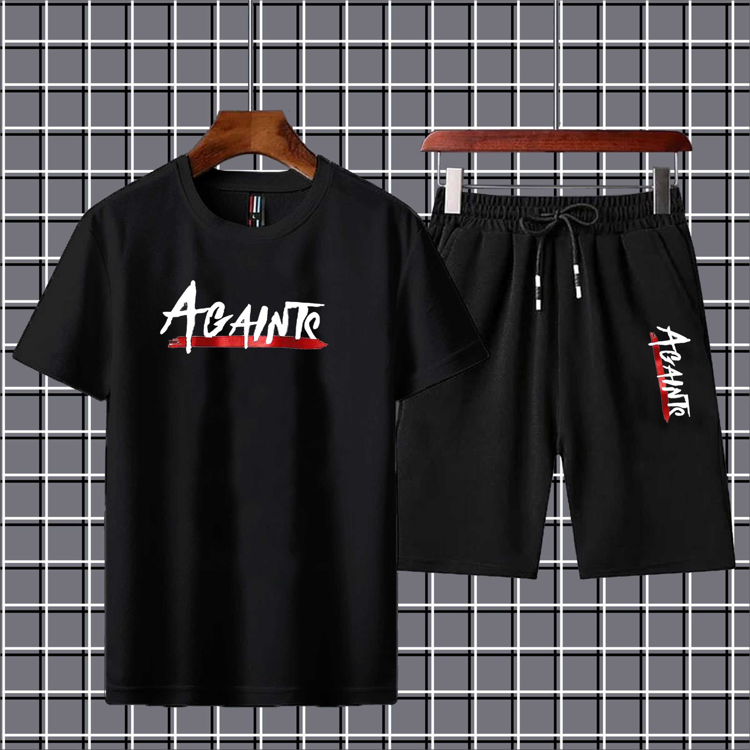 Againtr Printed Half Sleeves Summer Tracksuit For Boys & Girls T-Shirt & Shorts Gym Sports Outdoor Gaming Tracksuit for Men_Boys_Girls_Women Party Wear