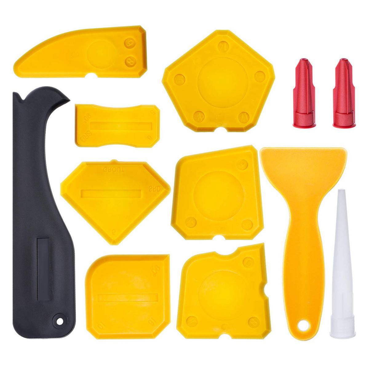 Free Shipping 9 Pieces Sealant Tools Caulking Kit Silicone Sealant Scraper  Sealant Finishing Tool Caulking Tool Kit