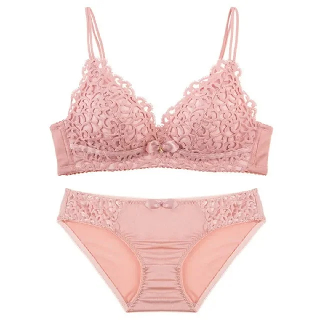 Graceful Airy Embroidery Intimate Set| Comfort and soft