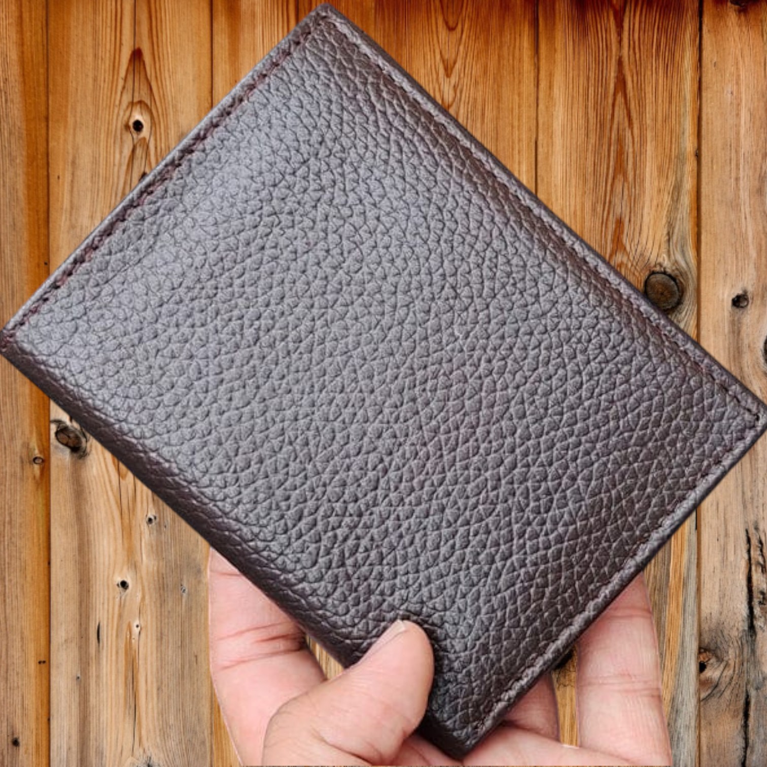 Premium Men Leather Wallet with Multiple Card Slots and Zipper - Fashion Accessory