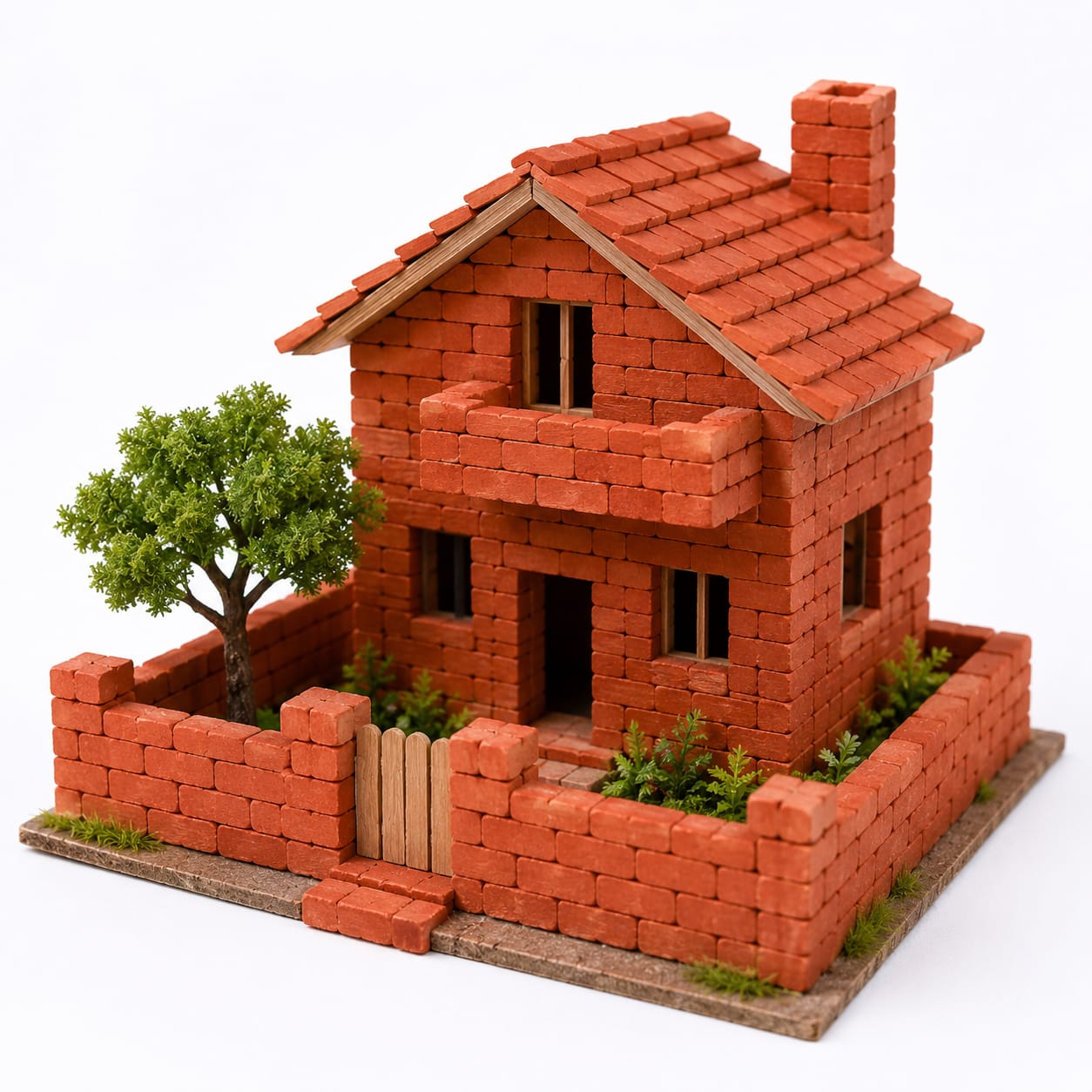 400 PCS Mini Clay Bricks | Handmade Mini Red Bricks for Doll House, Miniature Construction & Architectural Models | DIY Crafts, School Projects & Model Building