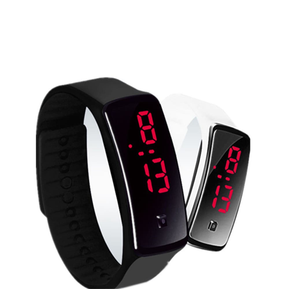 silicone digital led watch