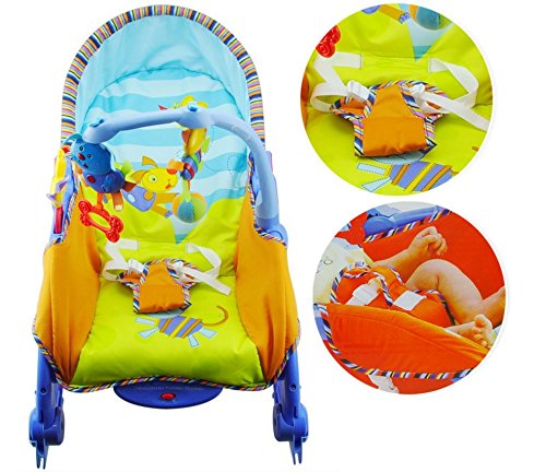 Jubilant Baby Portable Rocker ubilant Baby 3-in-1 Portable Rocker & Bouncer with Music, Hanging Toys ...