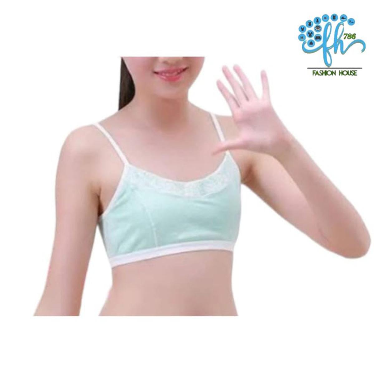 Fashion House 786 - Pack of 02 Bra for Girl Cotton Brazier Training Bra  Girls Bidies Teenager Bra Vest for Girl Dress Hot bra Bikini bra - night  dress bra for girls