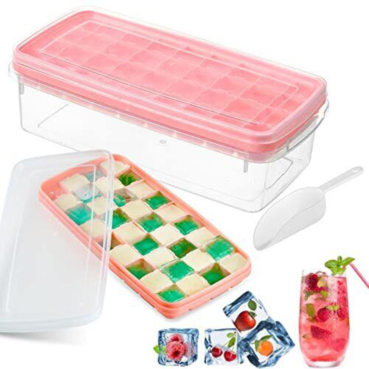 Mini Ice Cube Tray for Freezer - 33×3PCS Easy Release Nugget Ice