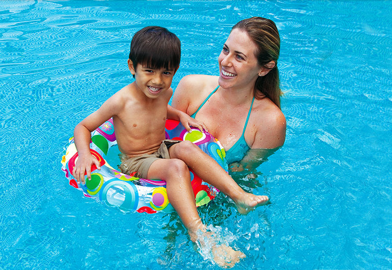 Intex 59230 / 59241 Recreation 20/24 Inch Lively Print Swim Ring Summer Fun Float Inflatable For Kids Baby Swimming Pool Ring Tube 3+ year age