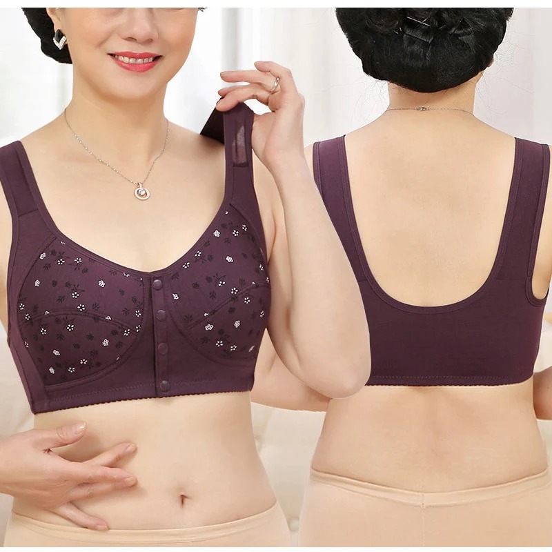 3 button Front Open Bra Maternity Nursing Bra for women