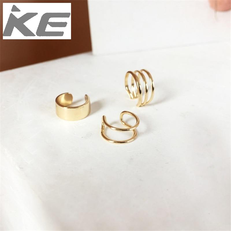 Minimalism 3 Layers Ear Cuff Non Pierced Ear Cartilage Clip on Earrings
