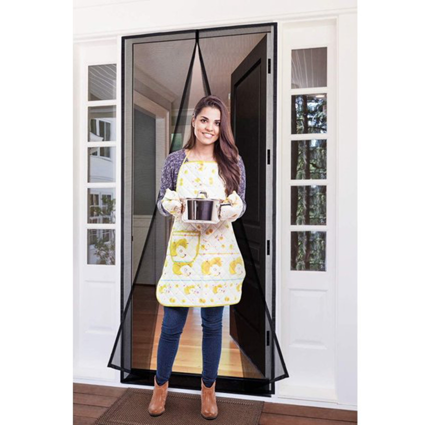 Cosizy - Anti Mosquito Net | Magnetic Mesh Curtain | Screen Door Curtain Net | Automatic Closing Door Mesh | Anti Insect Bug Fly Partition Striped Door Curtain