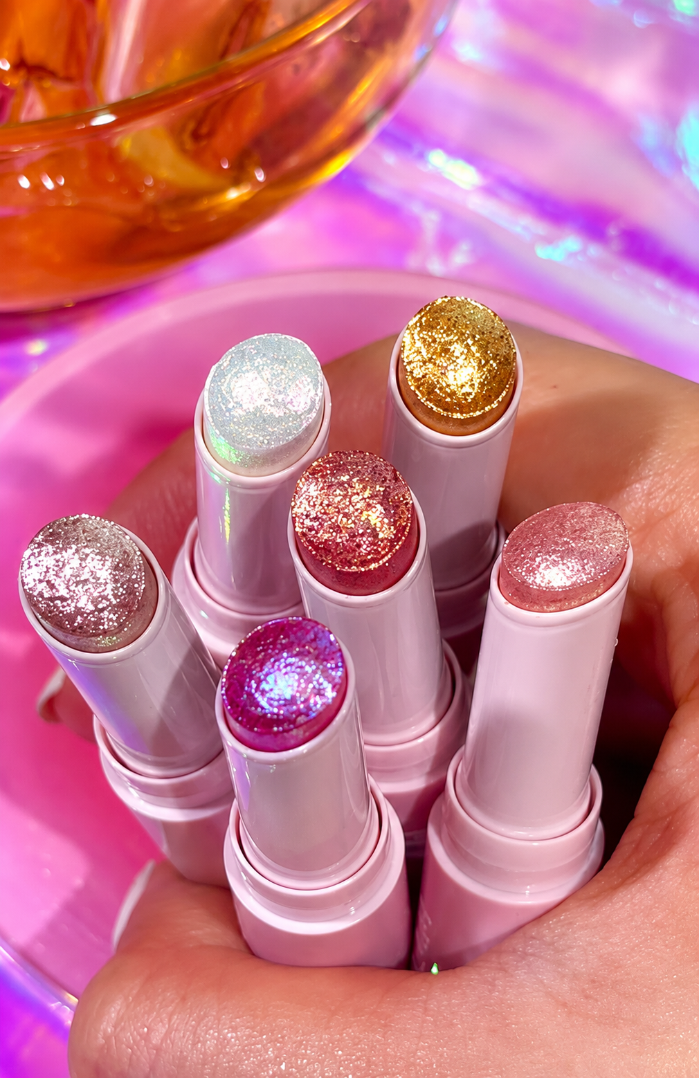 ORGINAL IMPORTED Jelly Eyeshadow Highlight Stick, Glitter Shimmer, High Pigmentation, Long Lasting