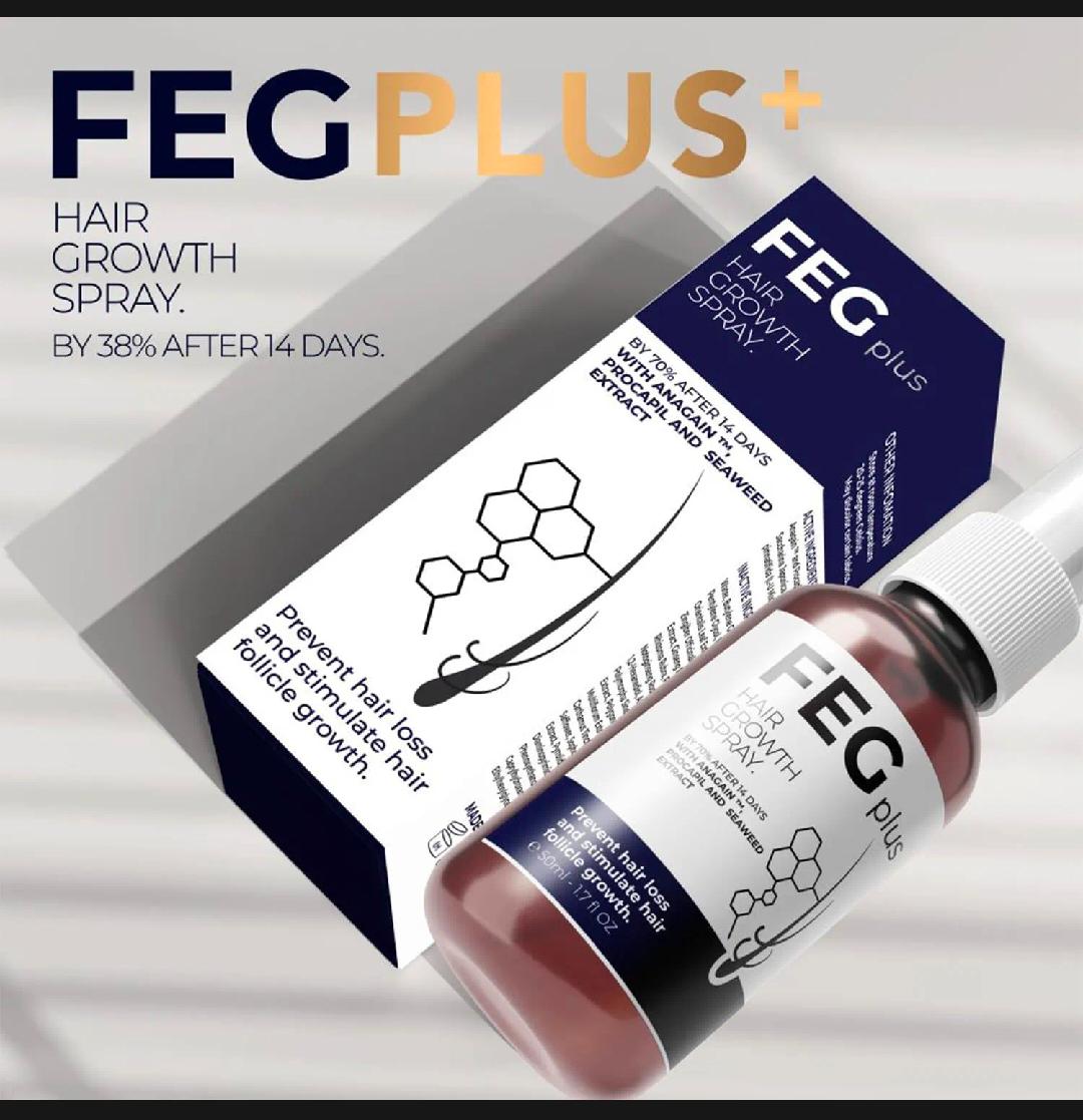 FEG plus Hair growth serum And Spray 50 ml,beard growth serum foe hairloss control & hair growth for men &women