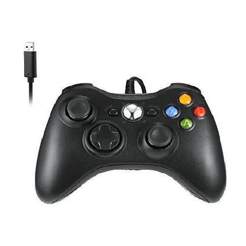 Wired USB Game Controller Joystick Gamepad For PC Windows 7 8 10 | Ergonomic Design Vibration Feedback Dual Analog Sticks | Plug And Play Console Compatible Durable Reliable High Precision Comfortable Grip Long Cable