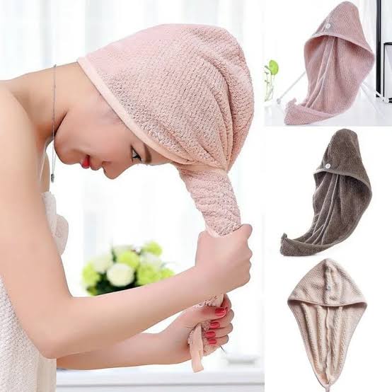 Hair Towel Cap Microfiber | Super Absorbent Quick Dry Turban Wrap for Women & Girls | Ultra-Soft Anti-Frizz Bathing Head Wrap Hat | Fast Drying Hair Care Towel for Long, Curly & Thick Hair price in Pakistan