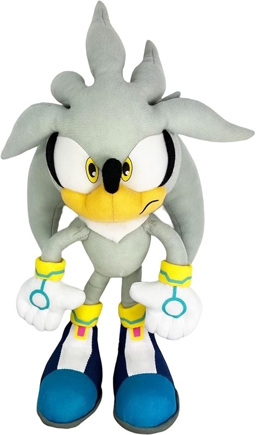Sonic & Friends – 18” Big Plush Toys | Soft Stuffed Dolls | Perfect Kids Gift & Collectible (Sonic, Tails, Knuckles, Shadow, Amy, Silver).