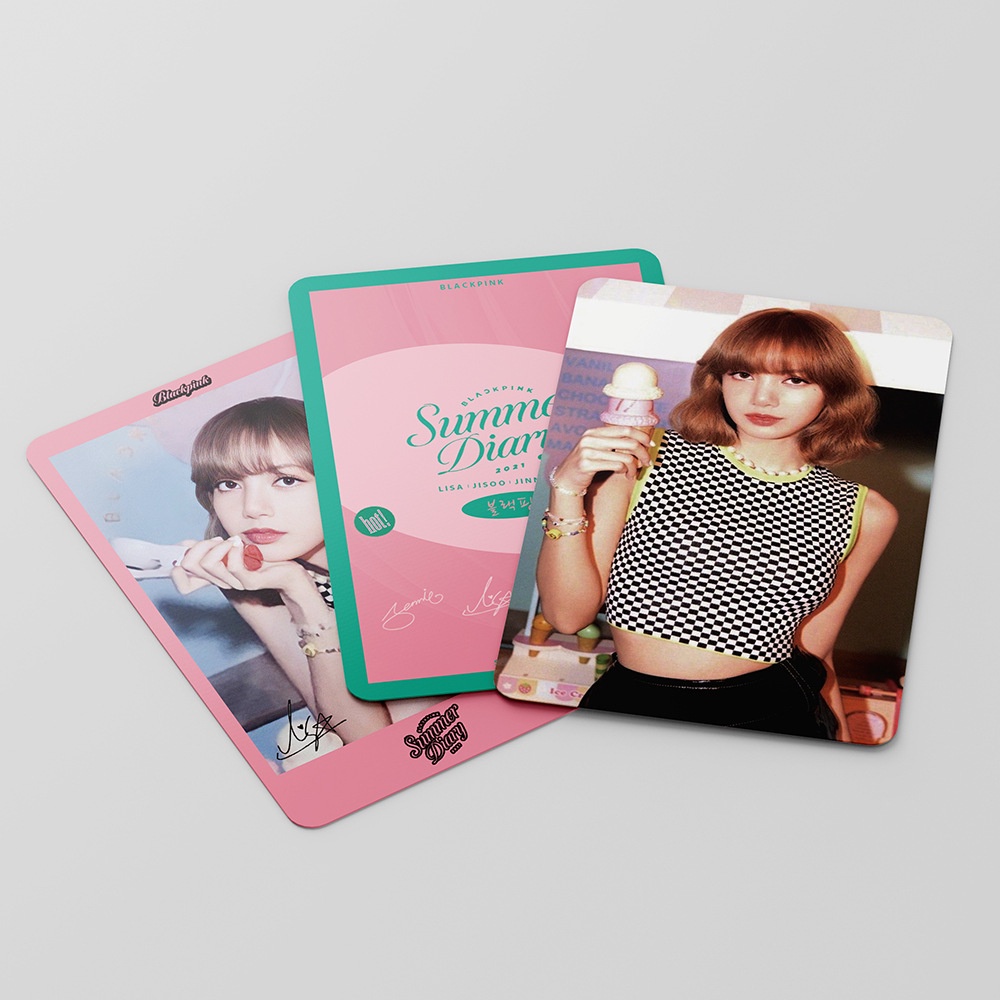 54pcs/set Kpop BLACKPINK Lomo Cards SUMMER DIARY Photo Album