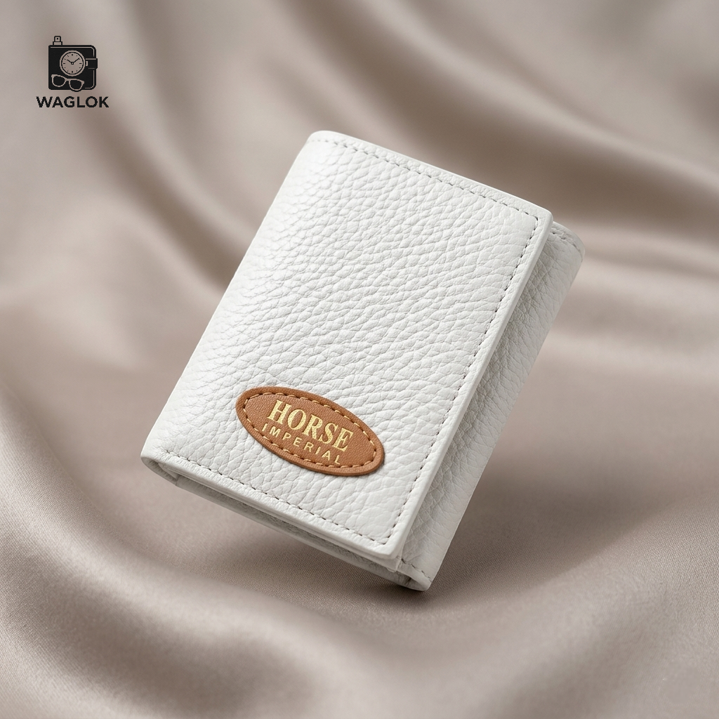 Horse Trifold Short Wallet for Men & Women | 10 Card Slots | Zipper Cash Pocket | Compact Everyday Wallet