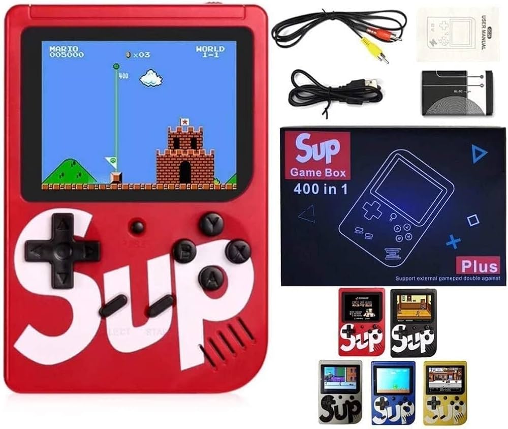 SUP Game Box Plus Console 400 in 1 Retro Video Games For Kids Handheld Game PAD Game box Connects with LCD / TV