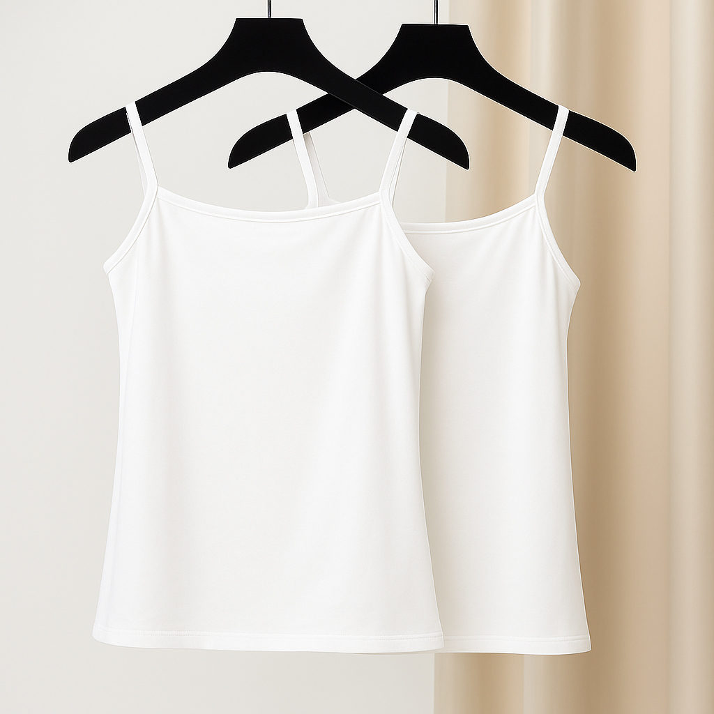 Pack Of 3 Women Summer Camisoles Biddies Stretchable Pure Cotton Tank Tops for Women Girls| Bra Vest for Girls Strap Cotton Multicolor Sleeves Thin Camisole Vest Solid Top