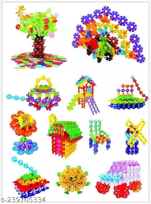 Snowflake Building Blocks Pack of 72 Pcs Brain and Educational Toys for kids and Boys