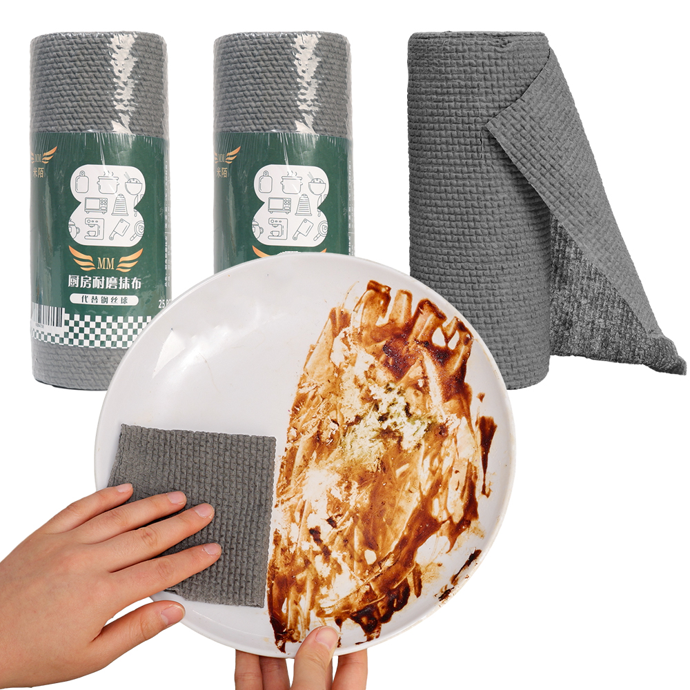 Disposable Non-Woven Dish Cloth Absorbent Paper Towel Kitchen Cleaning Supplies Rag Creative Lazy Rag Disposable Cleaning Cloth