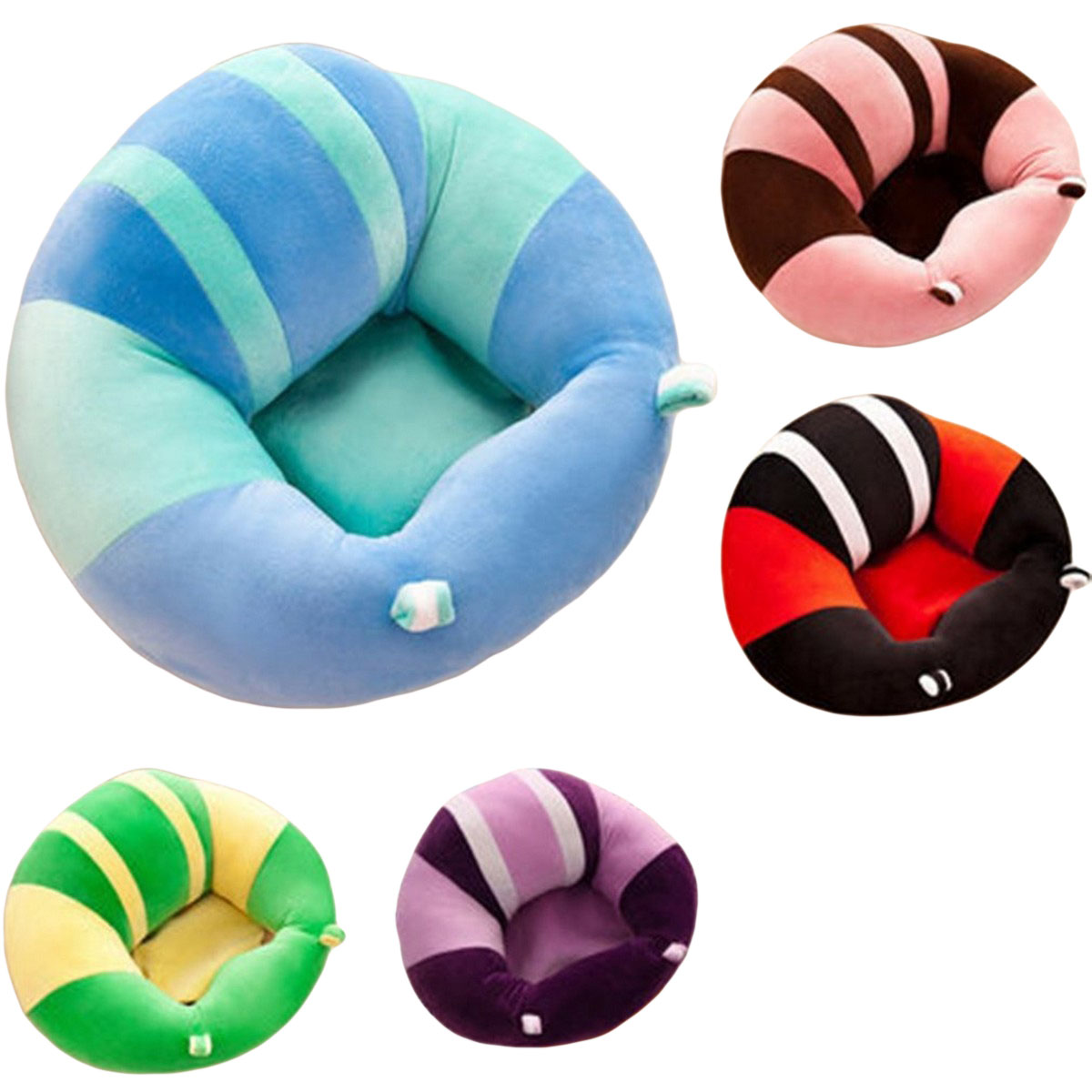 Baby Sitting Support Seat Sofa – Soft Plush Infant Chair for Learning to Sit, Comfortable Toddler Floor Seat, Colorful Kids Chair