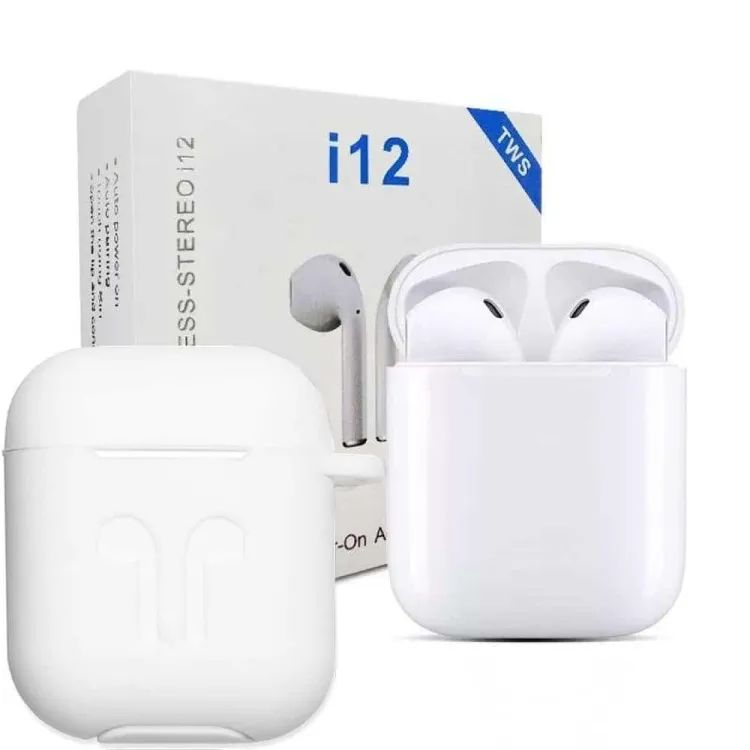 Original Touch Sensor Airpods with Super Sound & True Stereo Headphones for all Smart devices TWS i12 Airpods price in Pakistan