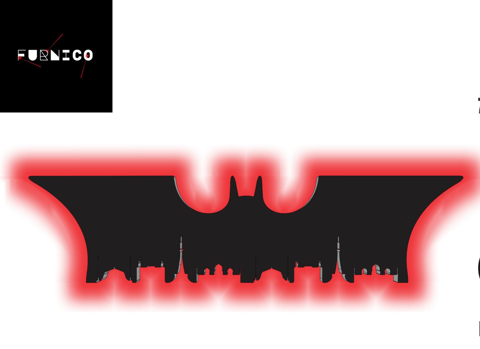 Batman-Inspired LED Wall Art Light with Multi-Color Option, 7mm Thick, Laser Cut, for Gaming and Home Decor