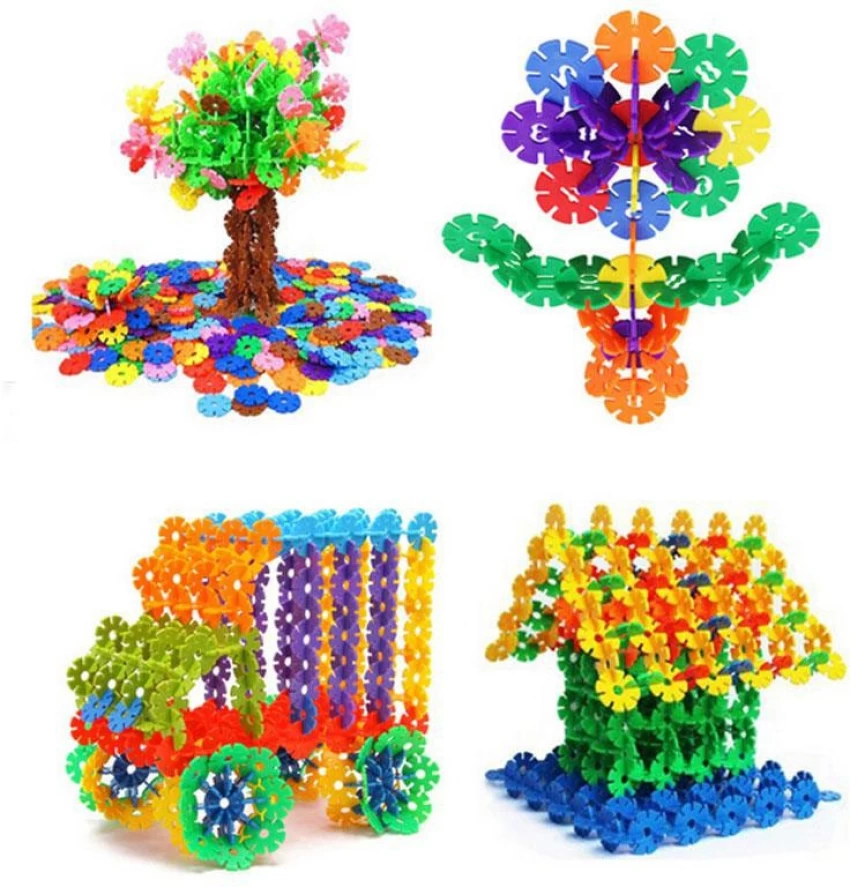Snowflake Building Blocks Pack of 72 Pcs Brain and Educational Toys for kids and Boys
