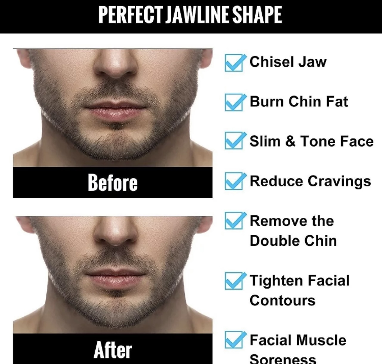 Jawline Shaper Chew Exerciser Ball for Face Toning Reduce Double Chin For Men & Women