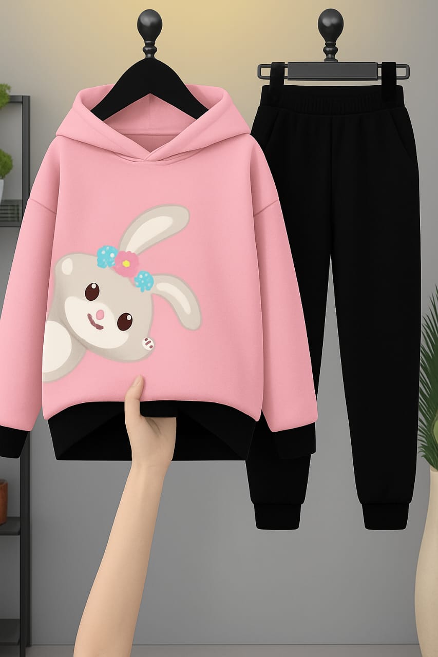 Hoodie & Trouser Set | Boys & Girls Warm Sweat Suit | Premium Fajar Stock Winter Collection