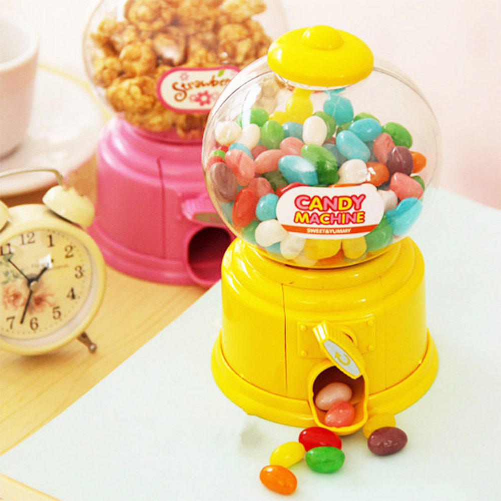Mini Vending Machine Cute Candy Machine Piggy Bank Kids Toys Coin