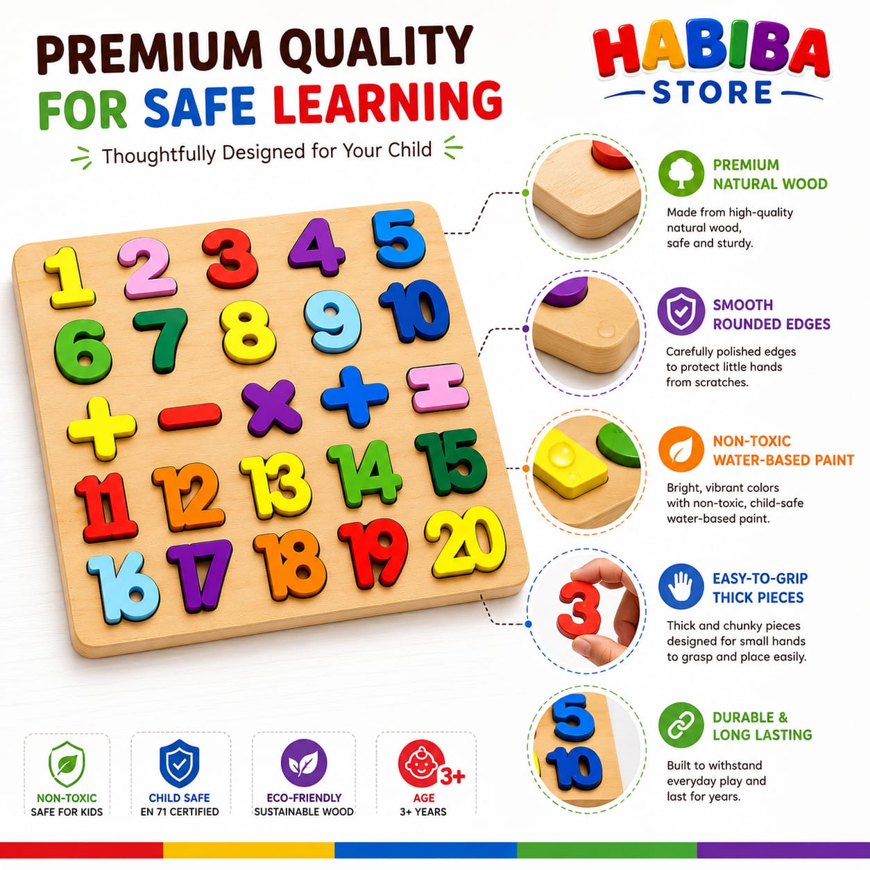 Educational learning letters numbers toy Alphabet Wooden Puzzle wooden matching game kids puzzle wooden boards