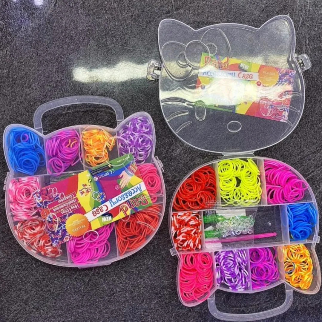 Multi Color Loom Bands/Rubber Bands With S Clips (Cat Pack)