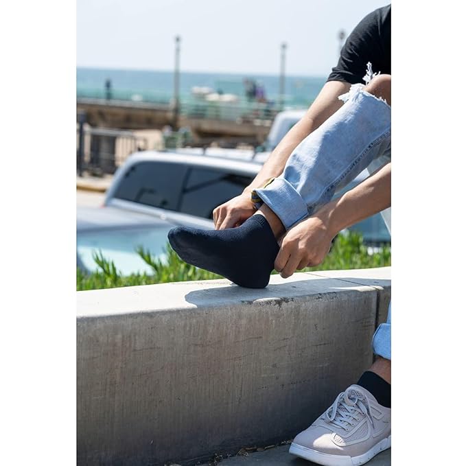 1,3,6,12 pairs Plain Ankle Socks