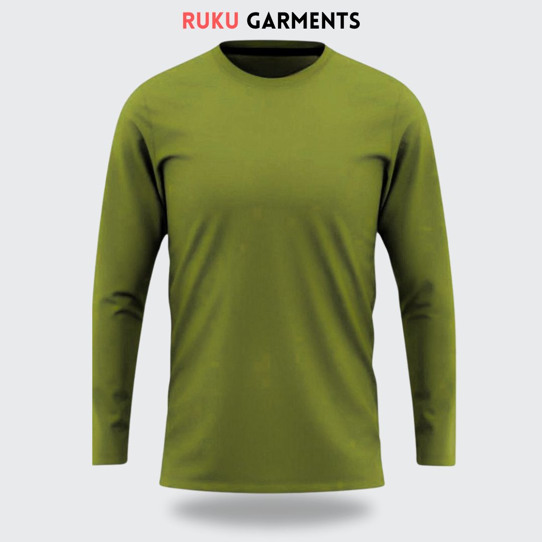 Ruku Garments | Long Sleeve Plain Tshirt For Men | In All Colours