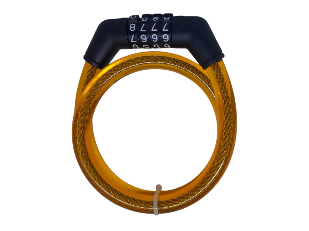 Grand Lock Portable Security 4-Digit Code Bike Lock- Anti-theft Wire lock- Mountain Bike Wire Lock- Bicycle Lock- Lock for Motorcycle Scooter- Safety Helmet Lock- Steel Wire Chain Lock