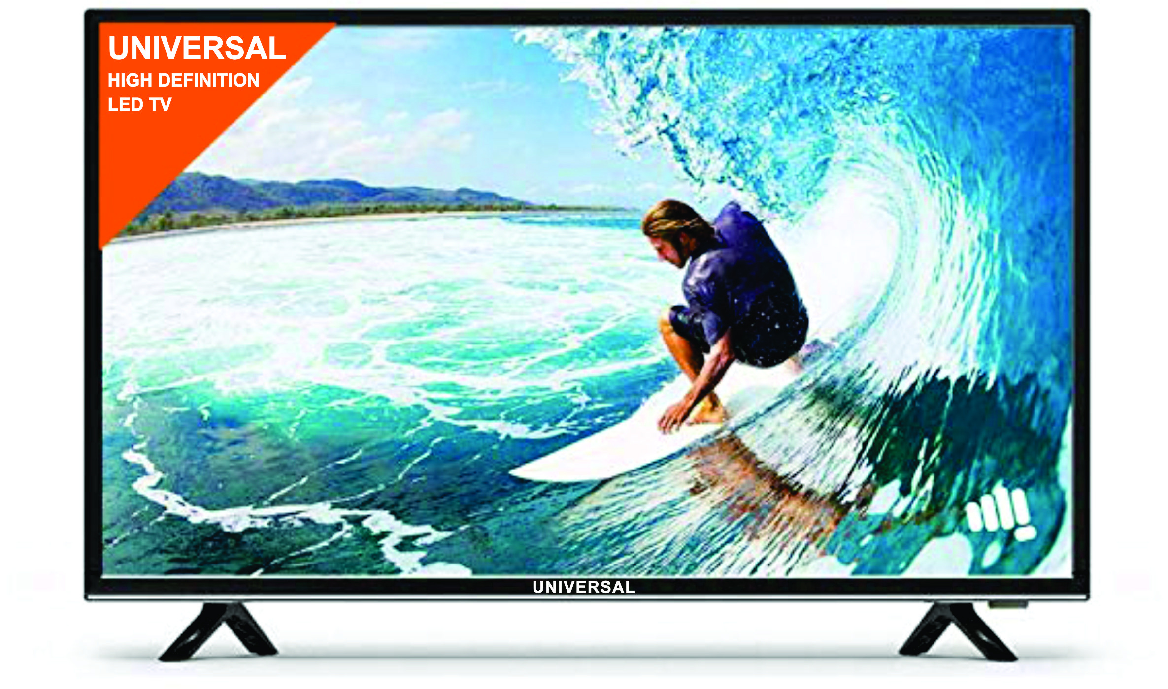 Universal 22 Inch Full LED TV - Black