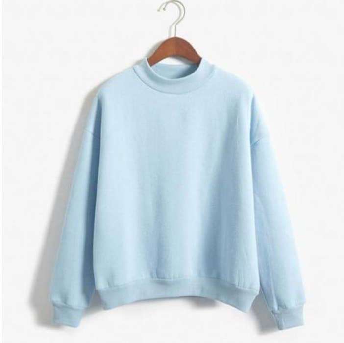 sky blue sweatshirt women