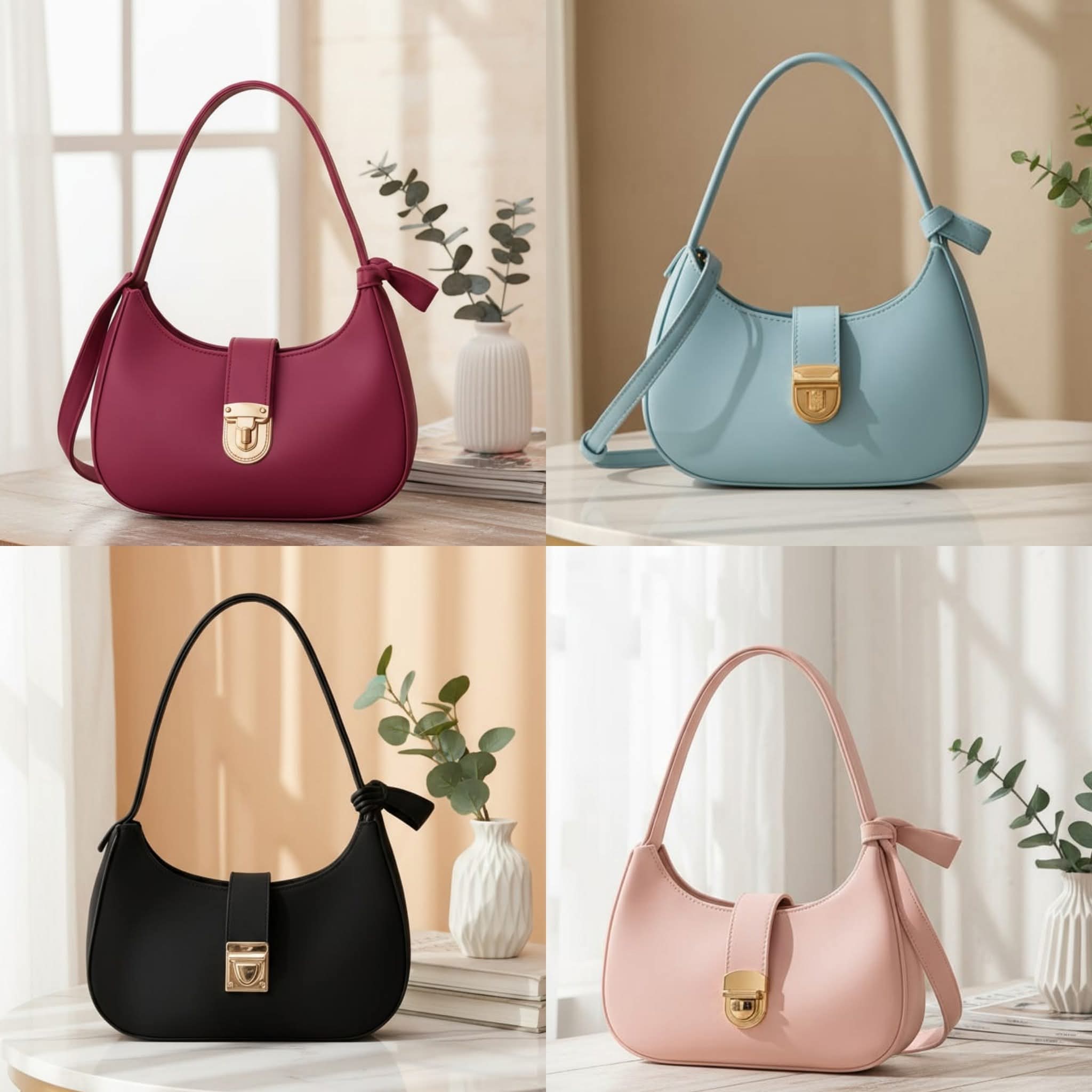 Meerab Style New Arrival Ladies Handbags With Long Shoulders & Stylish Designs Ladies Hand Bags for Girls, Casual Women PU Leather_ Bag Stylish Hand Bag For Girls, Fashionable Large Capacity Crossbody & Shoulder Bags
