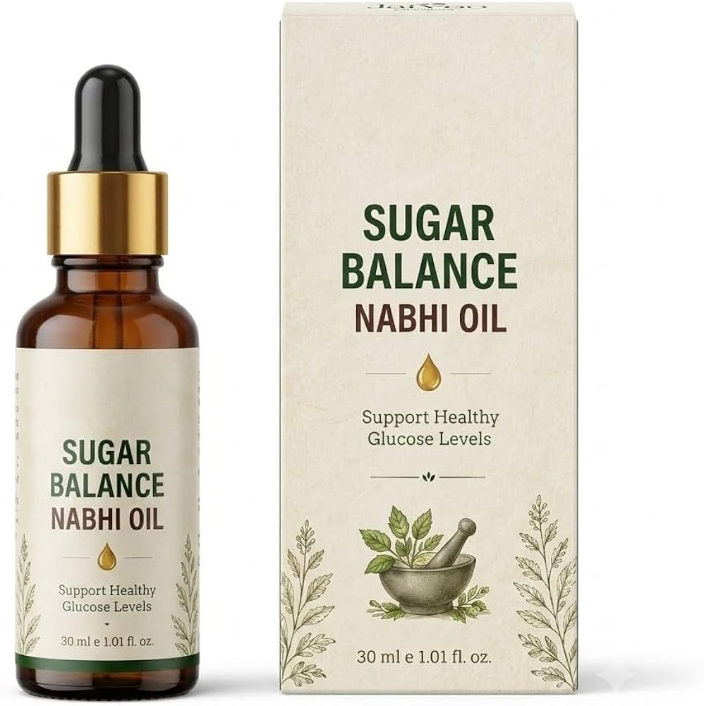 Sugar Balance Nabhi Oil 30ml | Herbal Belly Button Massage Oil | Daily Wellness Oil | Nourishing Navel Care