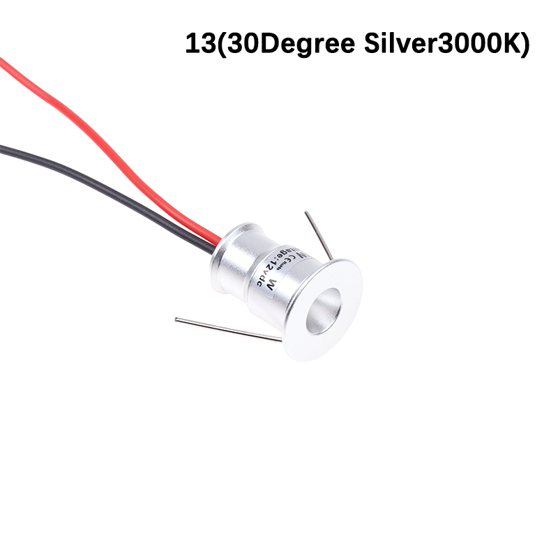 Spot Light 1W Mini LED Spotlight 12V Dimmable 15mm Recessed Downlight ...