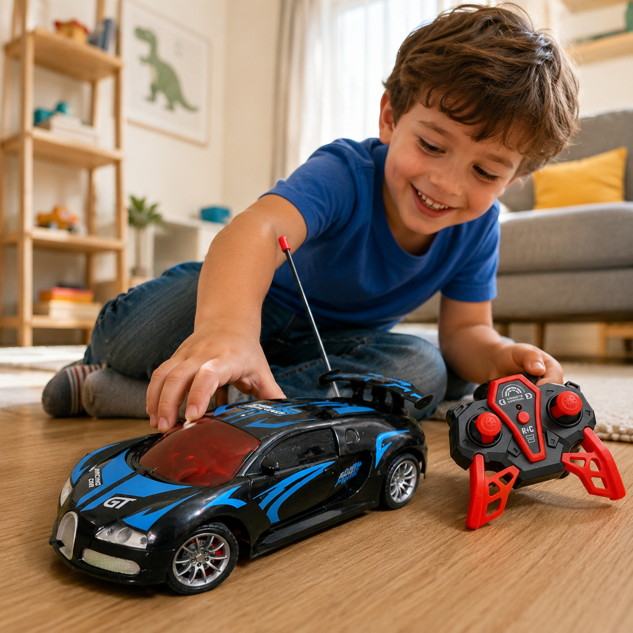 RC Car Remote Control Climber Car with LED Spray Off Road Monster Car, Rechargeable monster truck Car for kids, High Speed Monster Car, for Girls & Boys