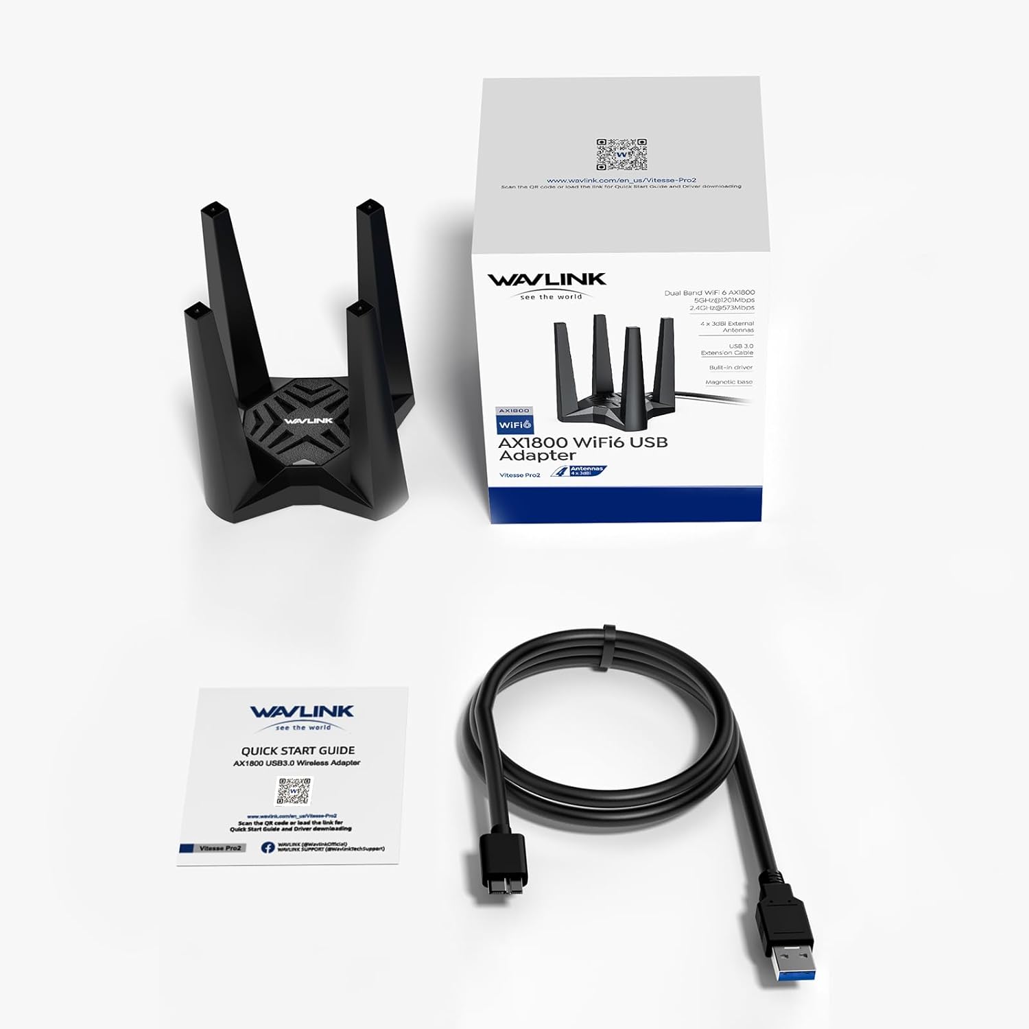 WAVLINK WiFi Extender & USB WiFi Adapter | AC1900 Outdoor Access Point | AC1300 USB 3.0 Dual Band Wireless Adapter