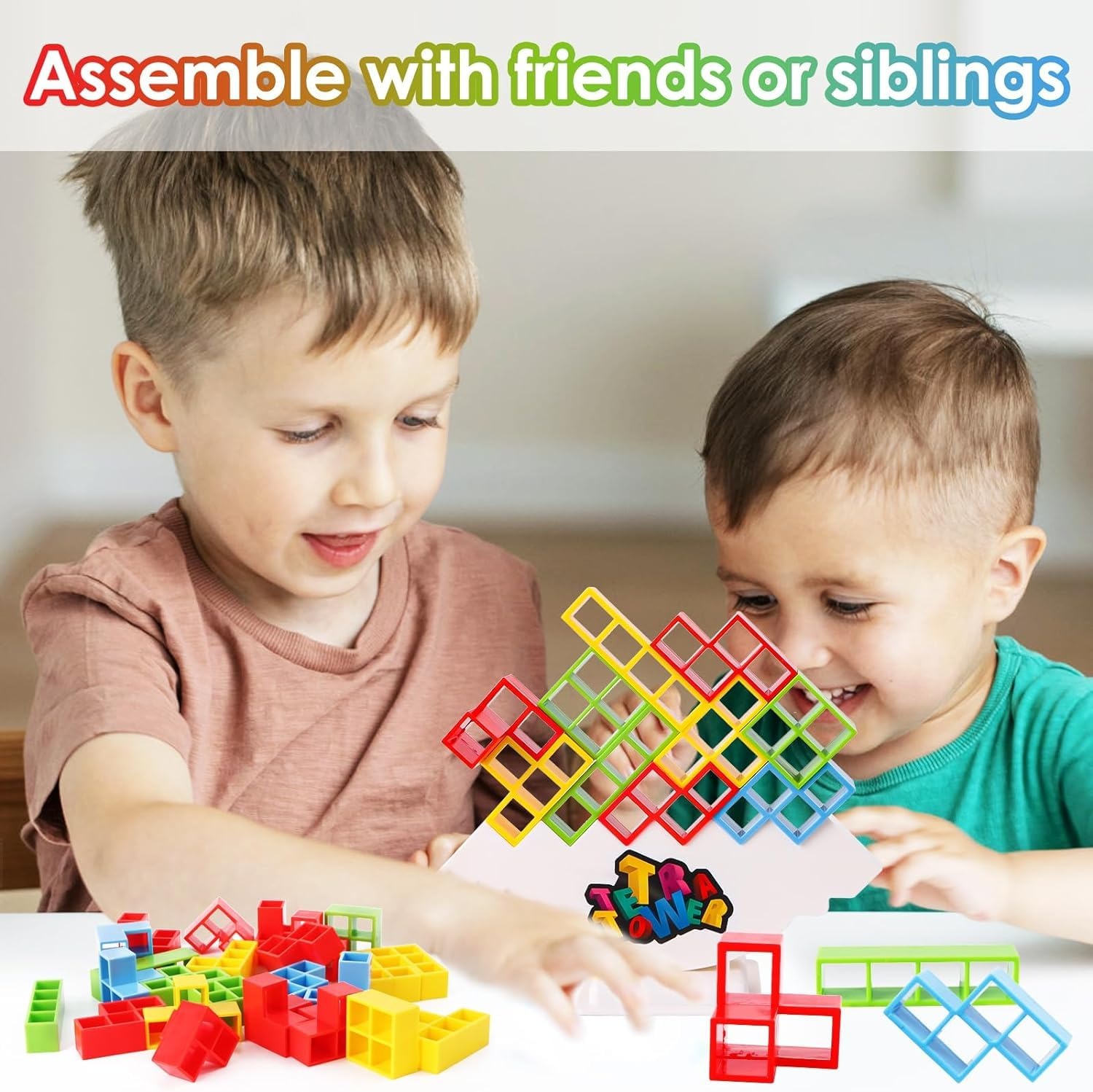 Tetra Tower Balance Games Stacking Team Building Blocks Board Game for ...