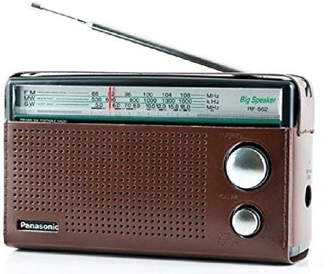 3 Band Portable Radio RF-562 with FM, MW, SW, 800mW Output, 8cm Speaker, and Earphone Terminal