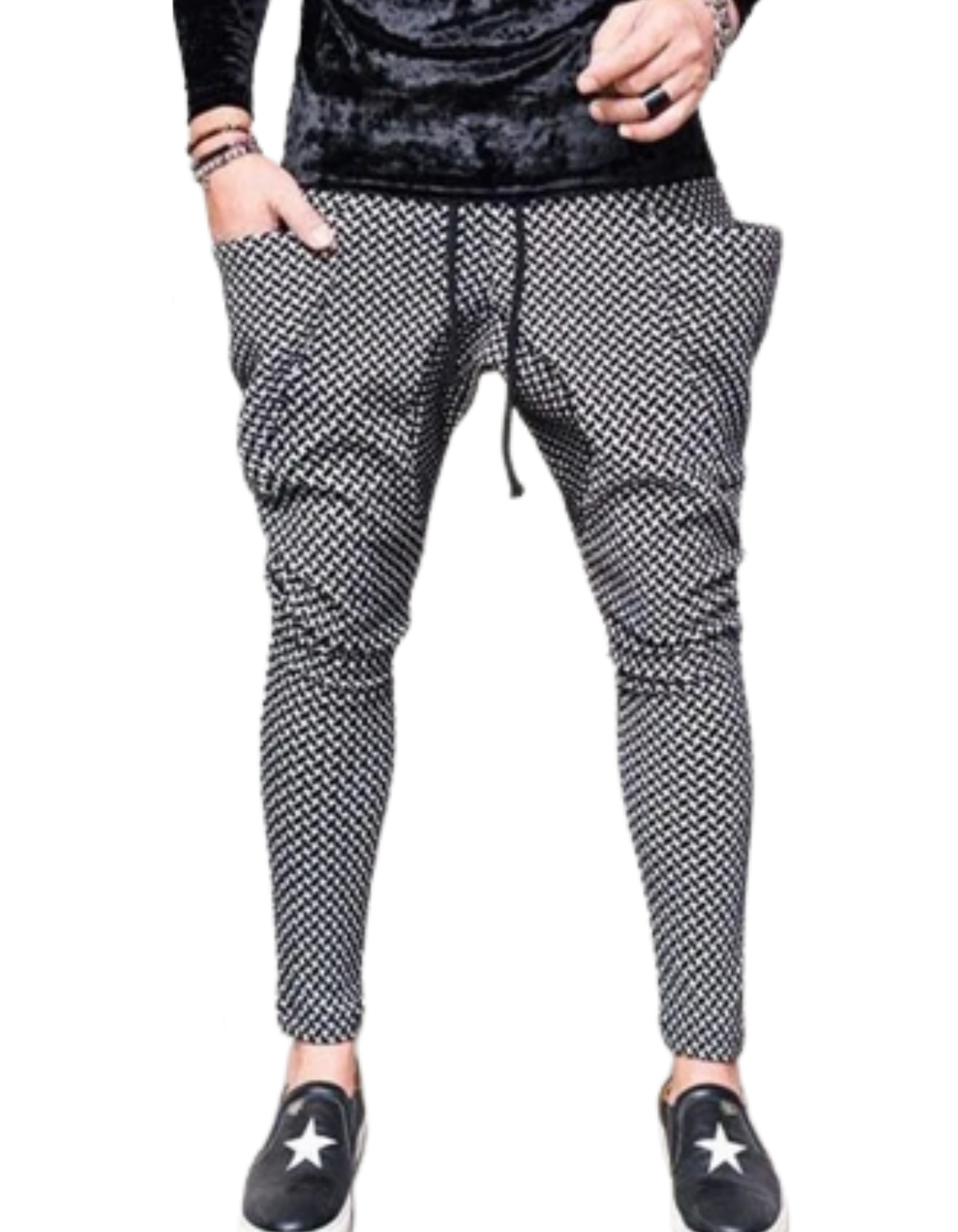 MK Garments - Printed Slim Baggy Style Trouser