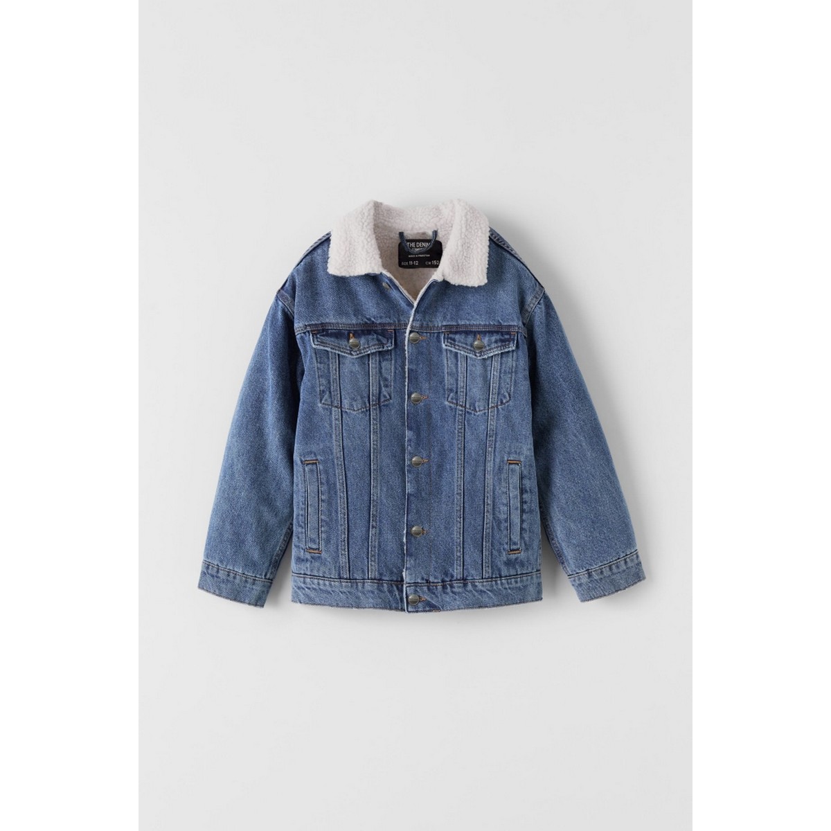 Boys Denim Jacket with Sherpa Denim 