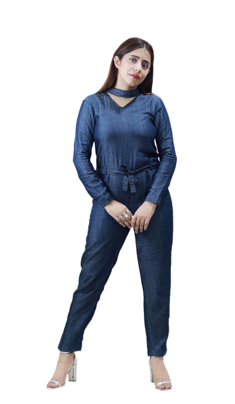 Women Jumpsuit/Denim jumpsuit/Straight dress